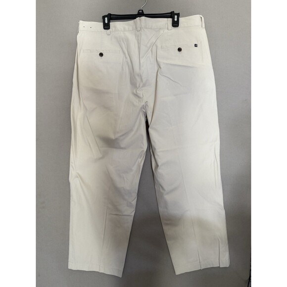 Brooks Brothers Chino Pleated Pants Men 40x30 Lot Of 2 Beige Cream Cotton Preppy - Picture 12 of 14